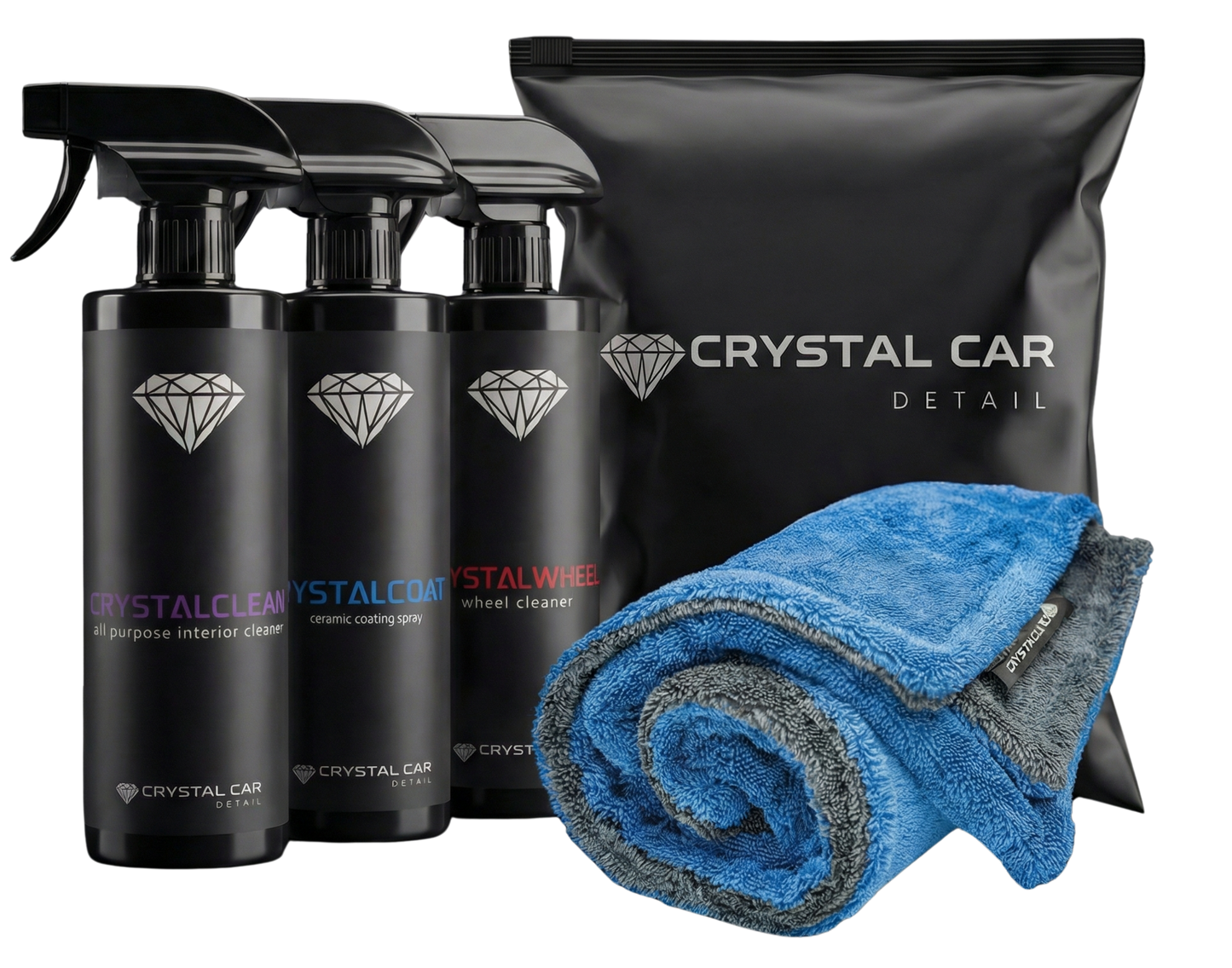 CrystalCar Complete Detail Kit | Пълен комплект за почистване и защита на автомобила